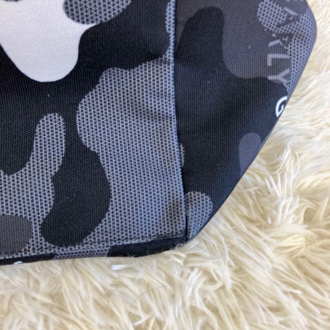 希少 完全完売品 パーリーゲイツ ブラックカモ　ロッカーバッグ 迷彩 大容量