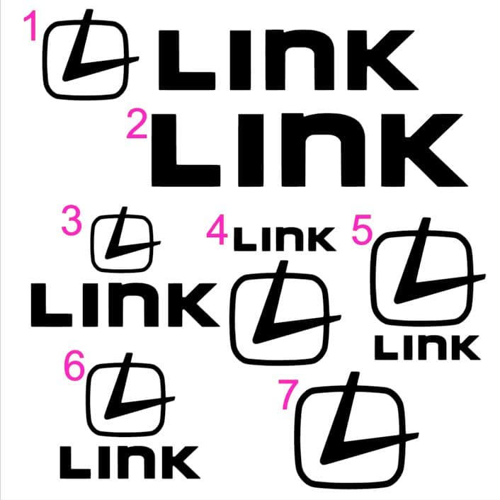 LINK　リンク　ステッカー