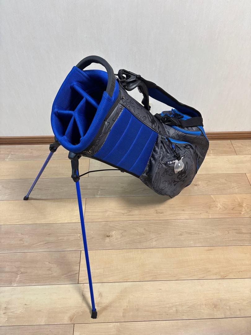 Psycho Bunny キャディバッグ ライトウェイト ブラック/ブルー