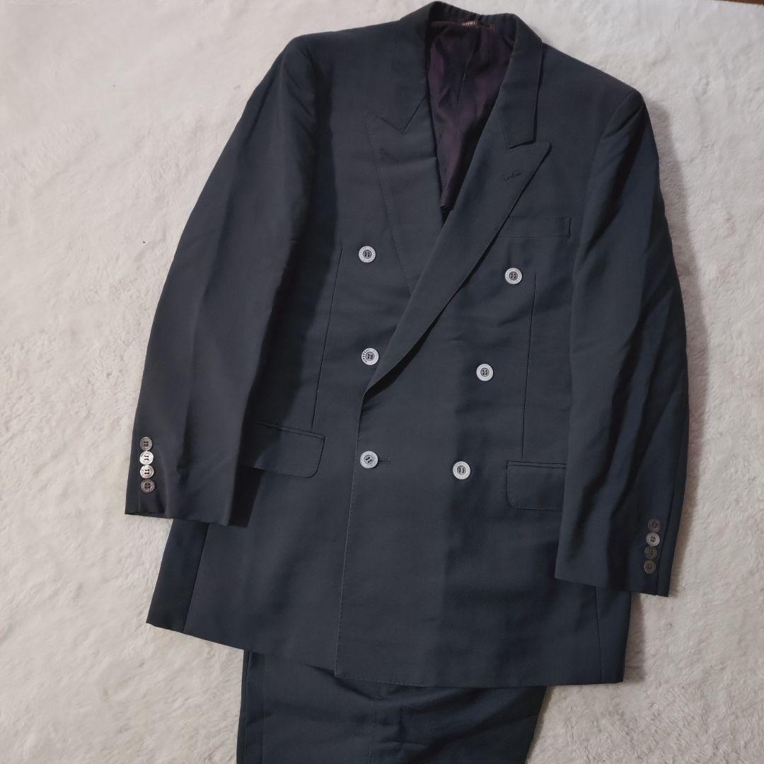 90s y2k GIVENCHY ダブル スーツ セットアップ 背抜き ワイン