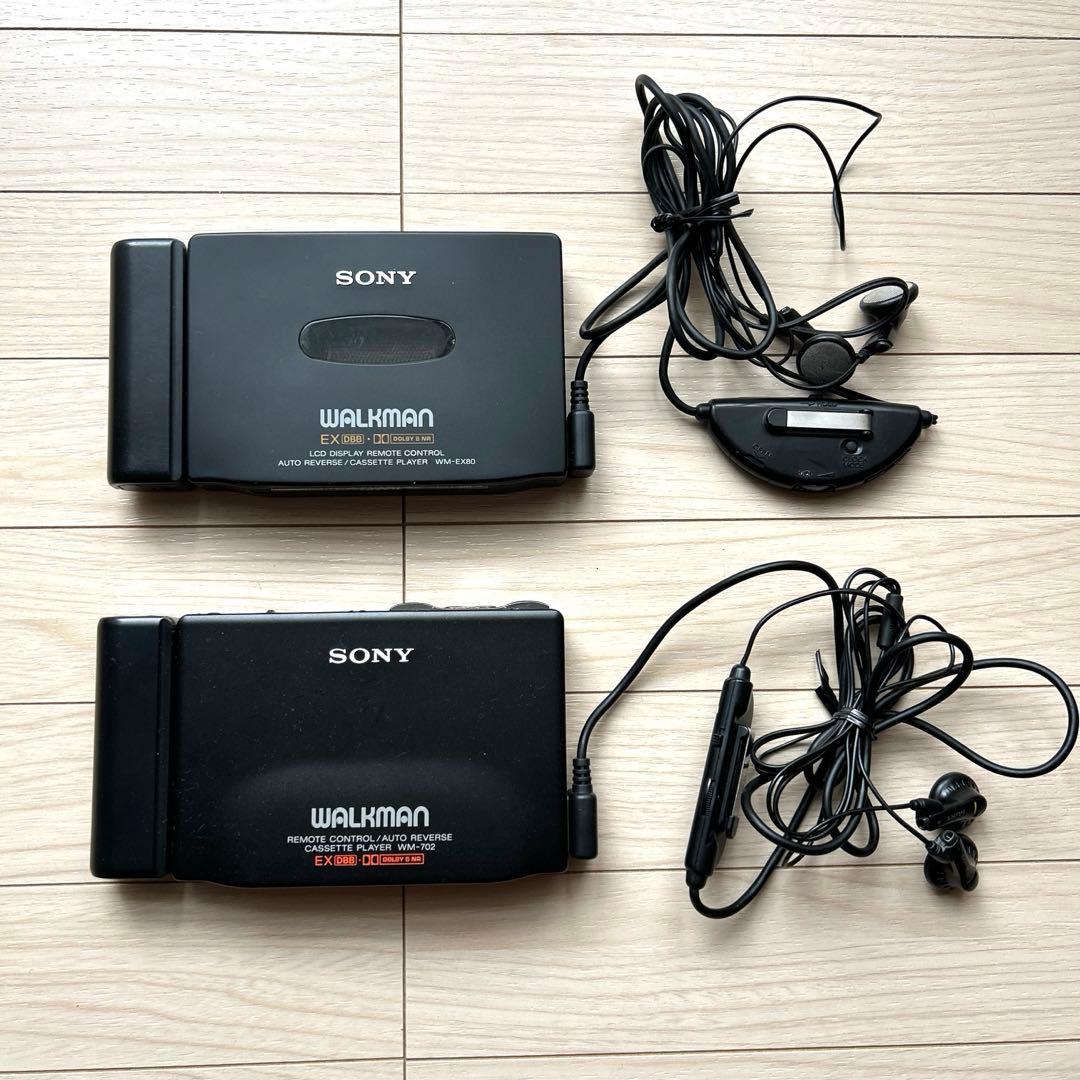 ジャンク SONY カセットウォークマン 2台セット 単三電池アダプター付