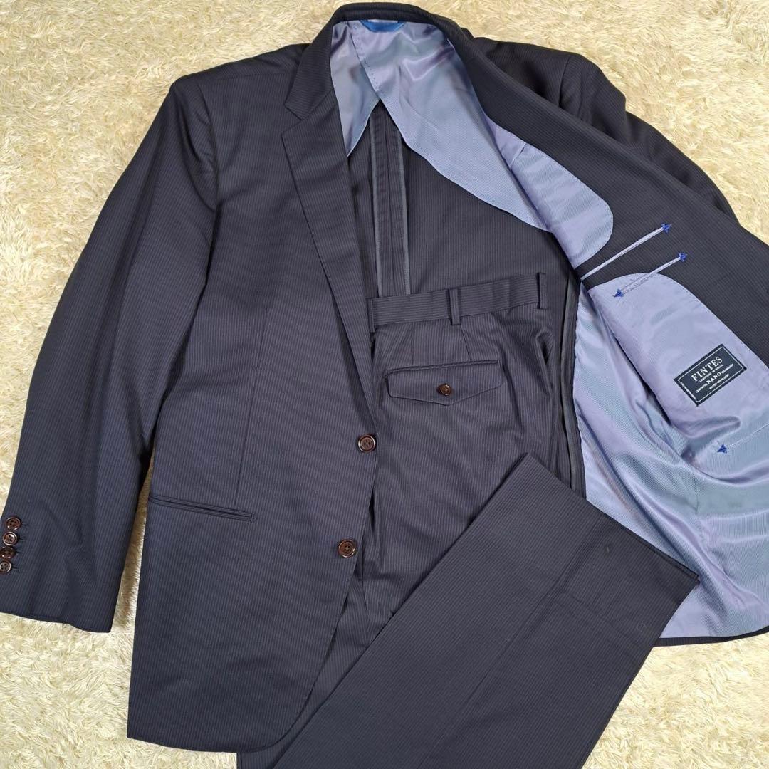 希少サイズ　RUCKEN BACCHAR FINTES　イタリア生地　スーツ