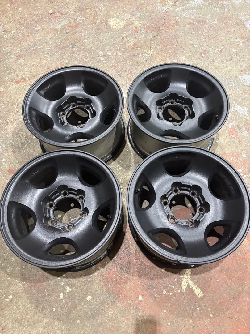 ランクル80純正ホイール16インチ ラプターライナーブラックホイール 4本セット