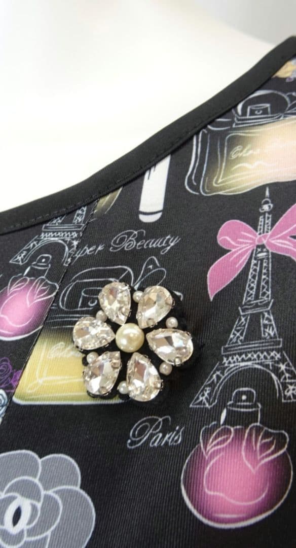 SALE スーパービューティー2025 秋冬　コスメ柄　ワンピース　44XL新品