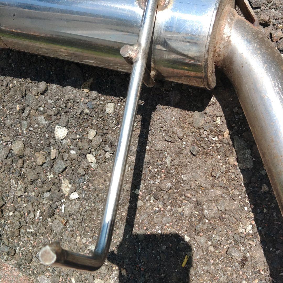 ステンレス製シングルアウトレットマフラー　ハイゼットカーゴターボ車s３３１v