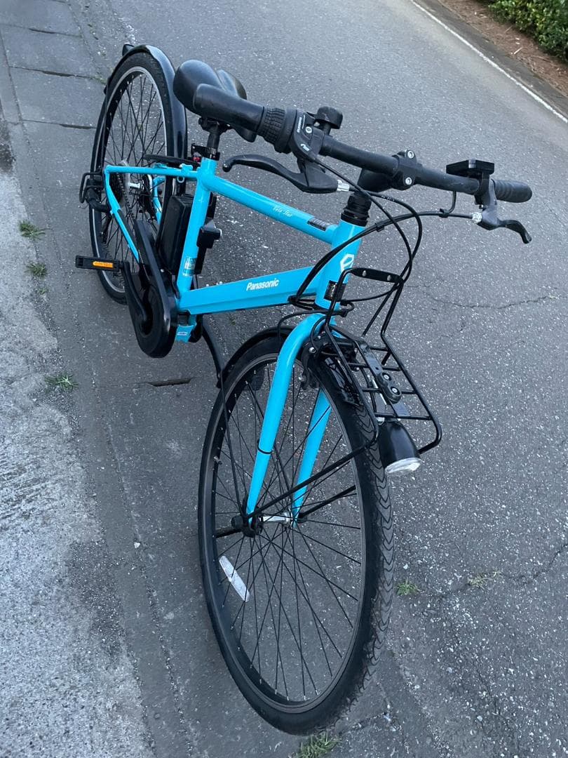 パナソニック 電動スポーツバイク ベロスター 外装7段 フラットアクアブルー