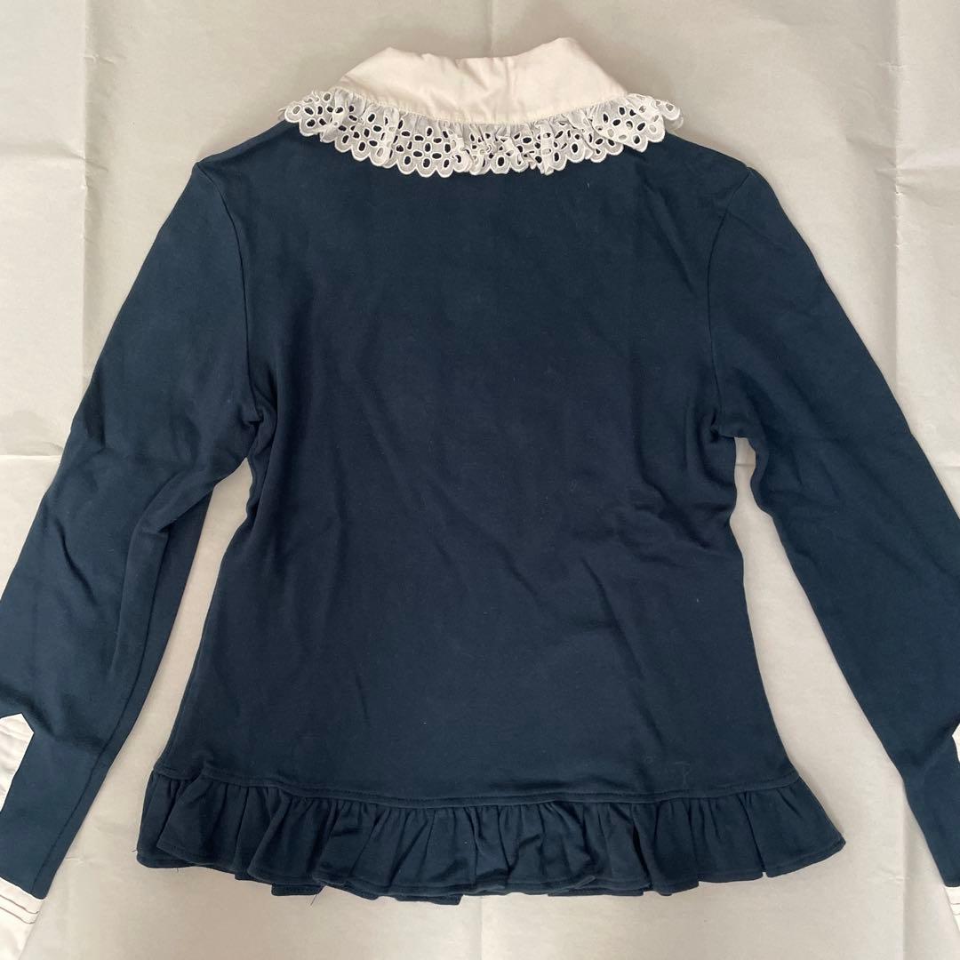 Angelic Pretty ストライプリボン付きフリルカットソー 長袖