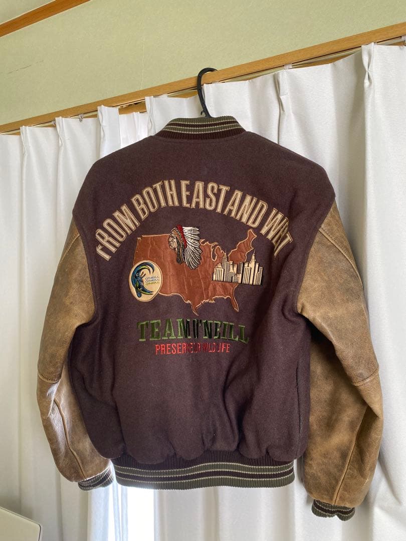 超希少 90’s オニール/O’NEILL スタジャン ジャケット 牛革レザー