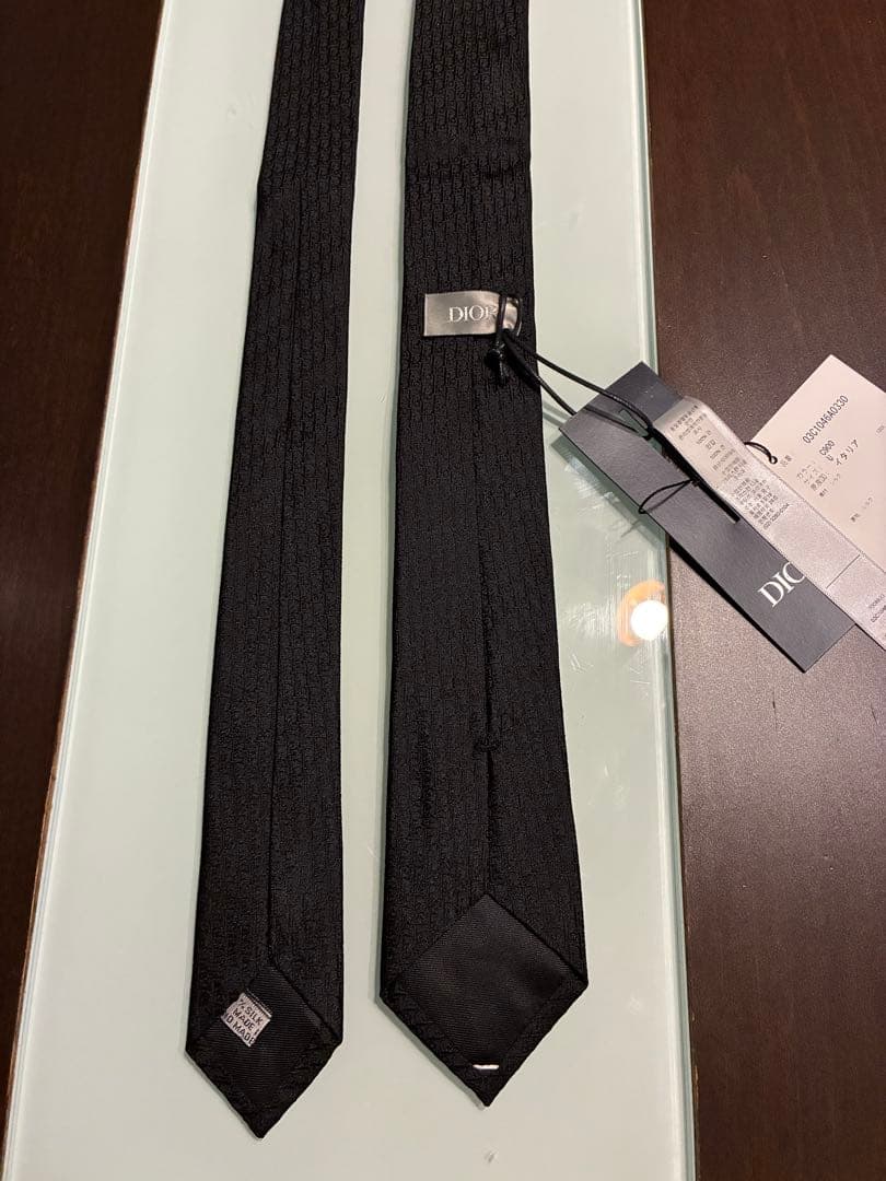【美品】Dior ディオール ネクタイ オブリーク ジャガード シルク ネクタイ