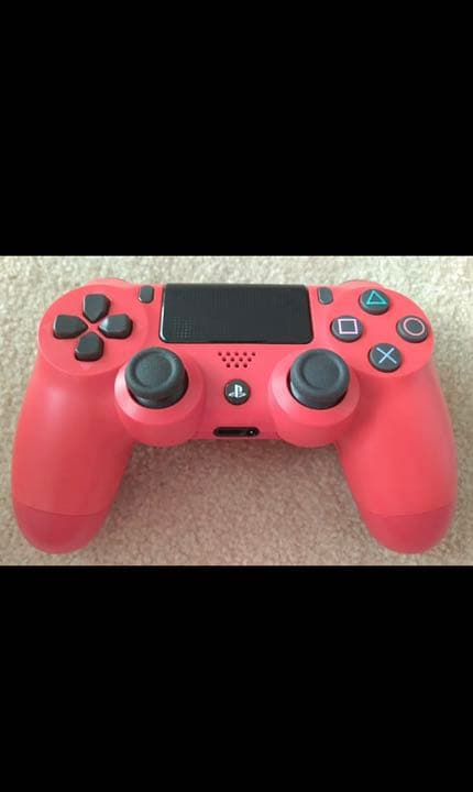 PS4 純正 ワイヤレス コントローラー レッド ジャンク 値下げ可能です❗❗