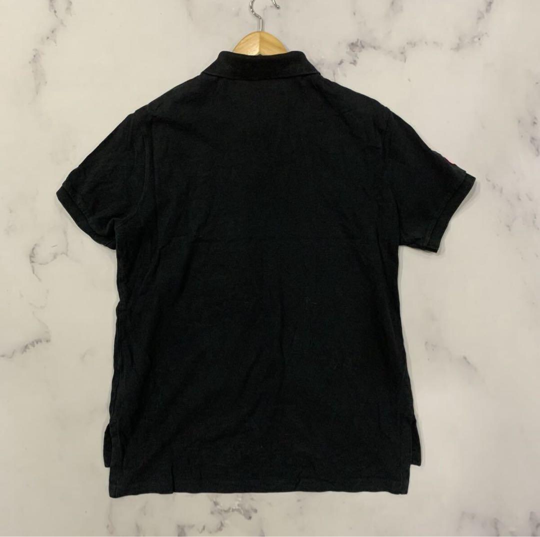 ［超希少］Polo by Ralph Lauren XL ブラック ポロシャツ