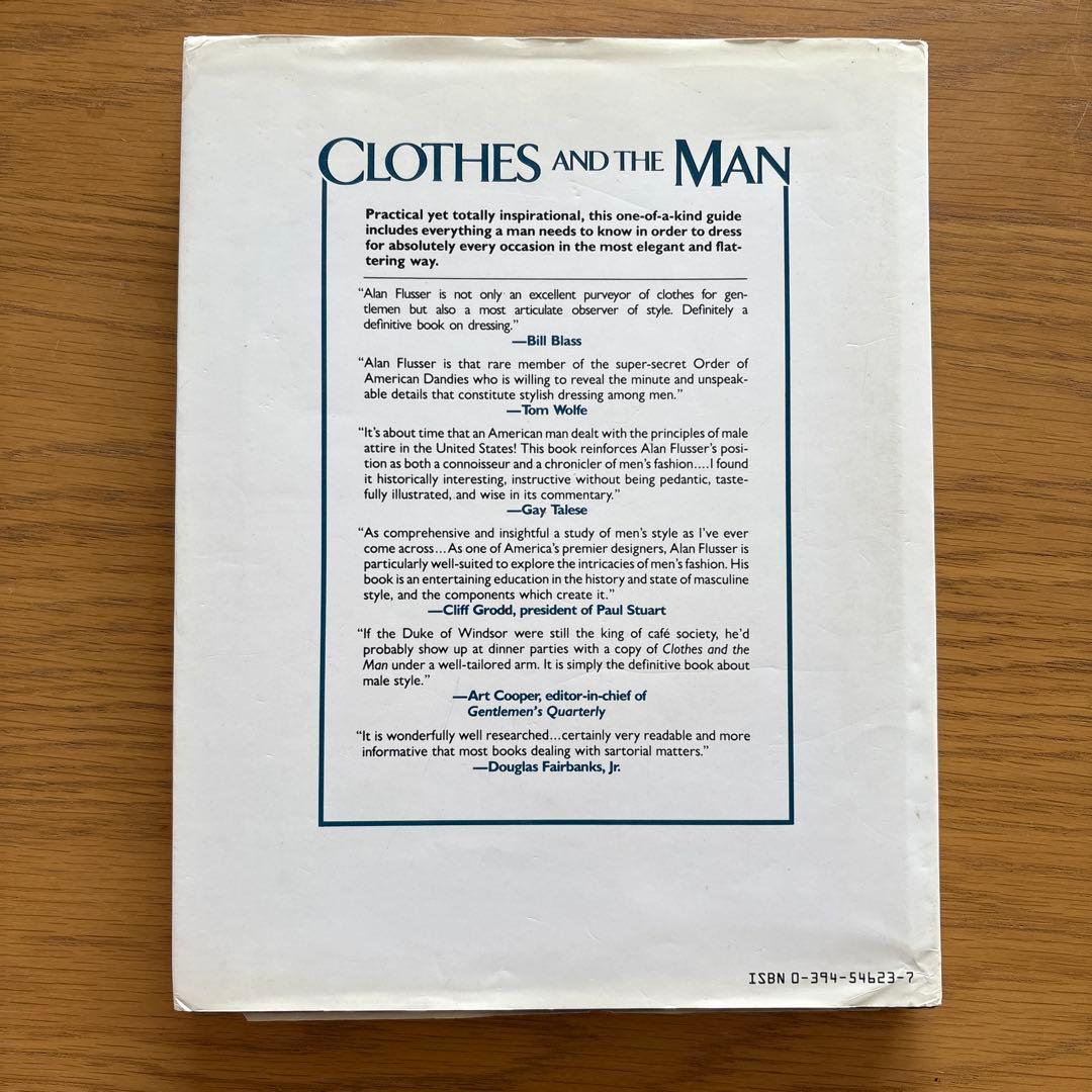 CLOTHES AND THE MAN by ALAN FLUSSER 洋書