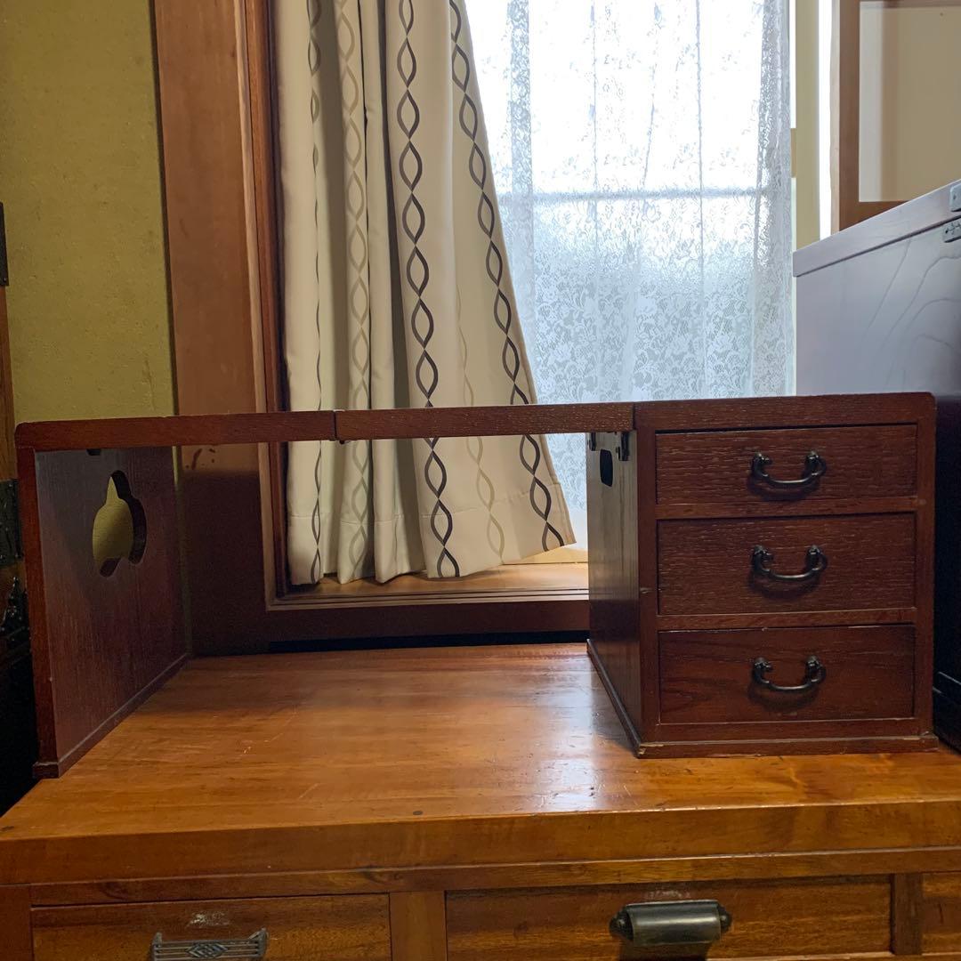 文机 片袖机 折りたたみ文机 レトロ家具 時代家具