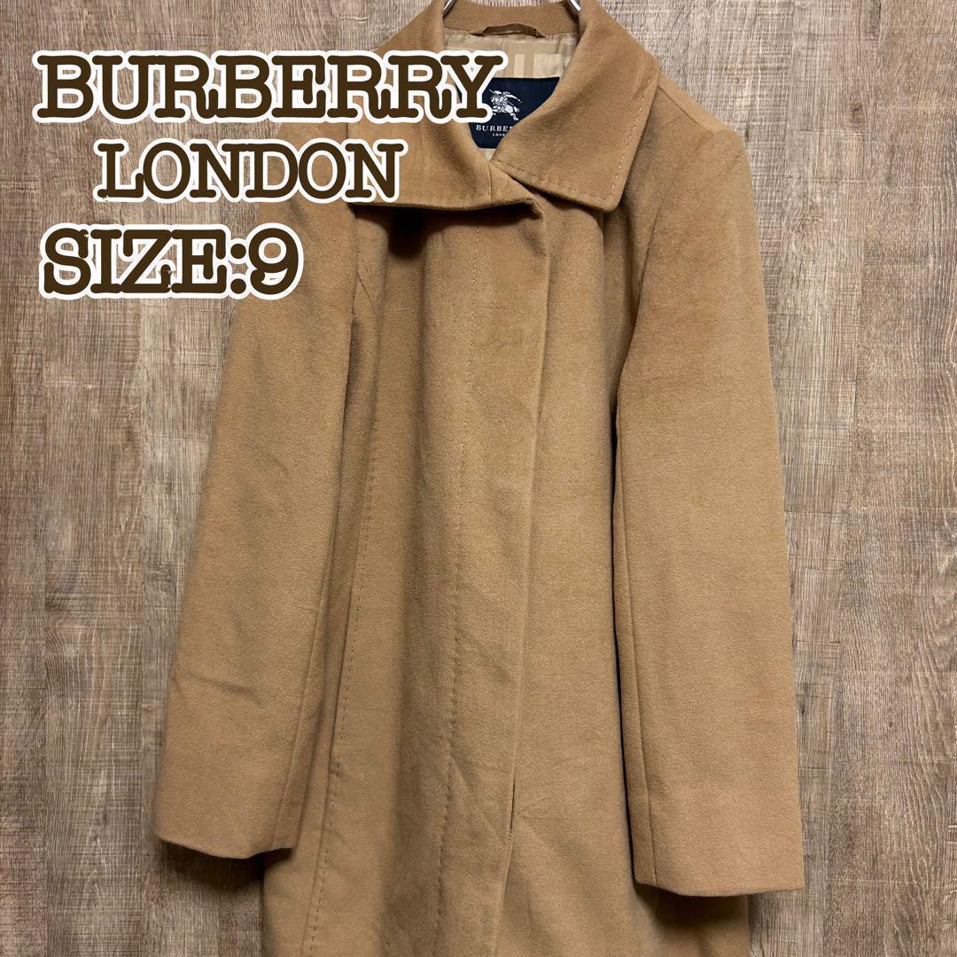 BURBERRY LONDON バーバリー　ウールコート　9　ブラウン系