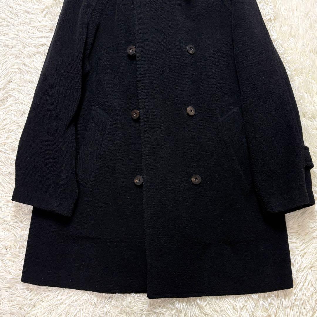 【美品】Y's ヨウジヤマモト ダッフルコート ダブル ロング丈 黒 97AW