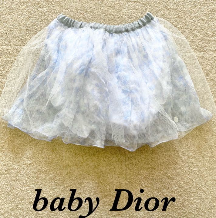 baby Dior ベビー ディオール シルク100% シフォン スカート