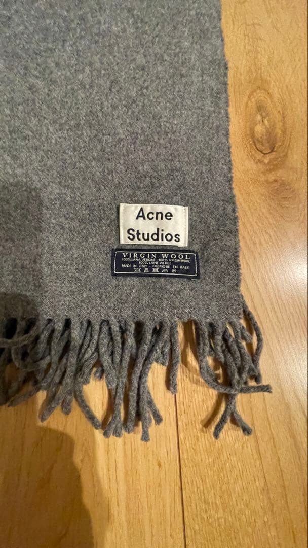 Acne Studios ウール グレー マフラー