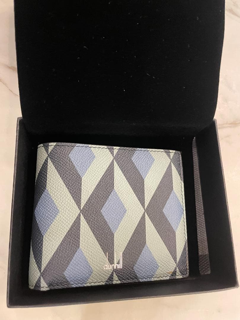 新品 Dunhill カドガン エンジンターン 二つ折り財布 ダンヒル