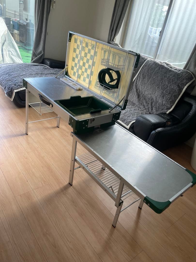 ヴィンテージコールマンキッチンテーブル　テーブルゲーム　収納袋あり