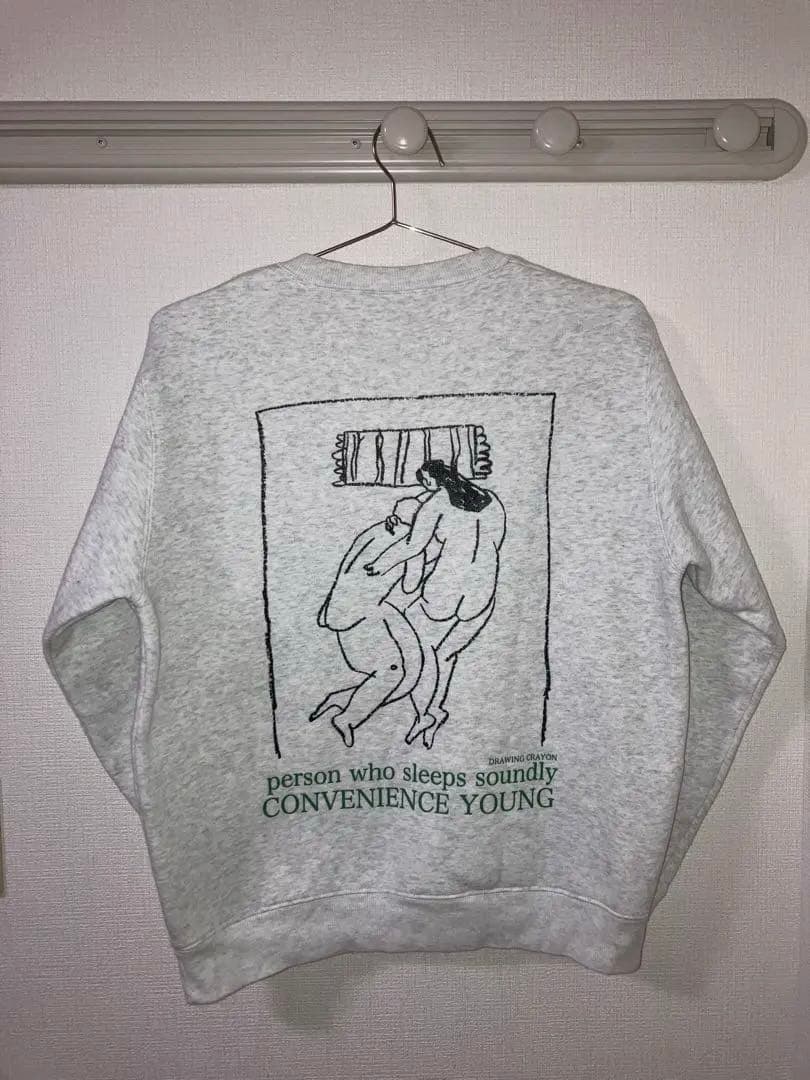 【完売品】convenience young スウェット ホワイトグレー