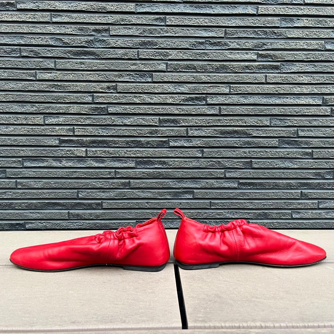 3.1 Phillip Lim ギャザー シューズ パンプス 37赤 イタリア製