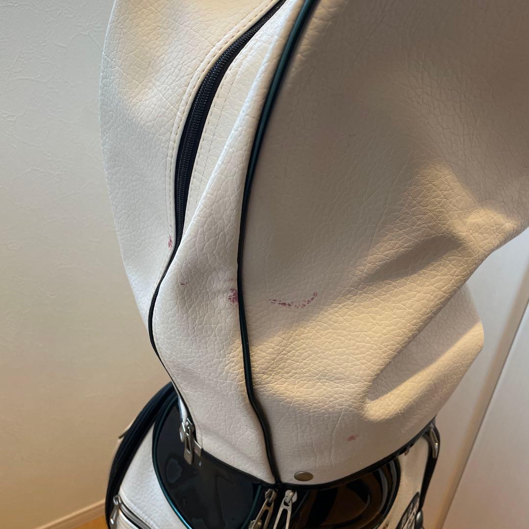 adabat キャディバッグ ホワイト×グリーン