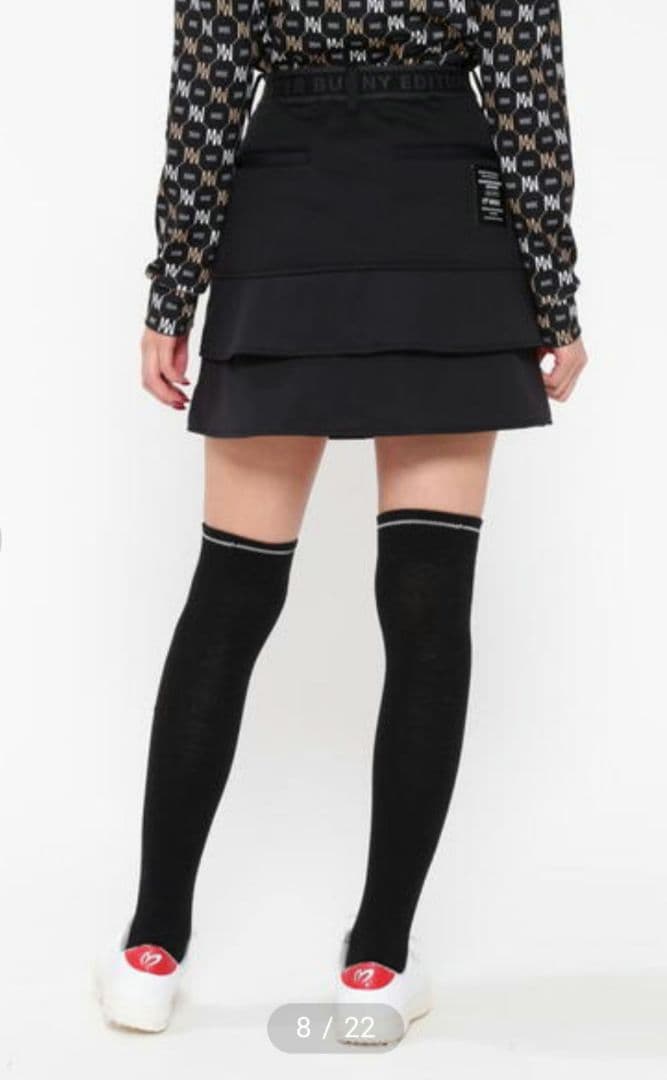 美シルエット✨可愛い希少モデル❤MASTER BUNNY 裏起毛フリルスカート☆