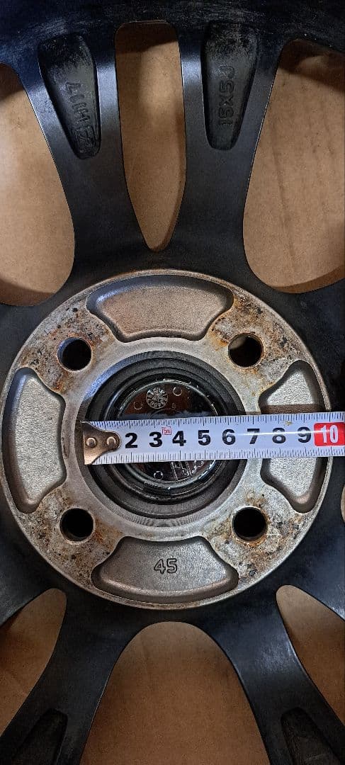 VOLTEC★15x5Jインチホイール 4H100+45 スポークデザイン4本