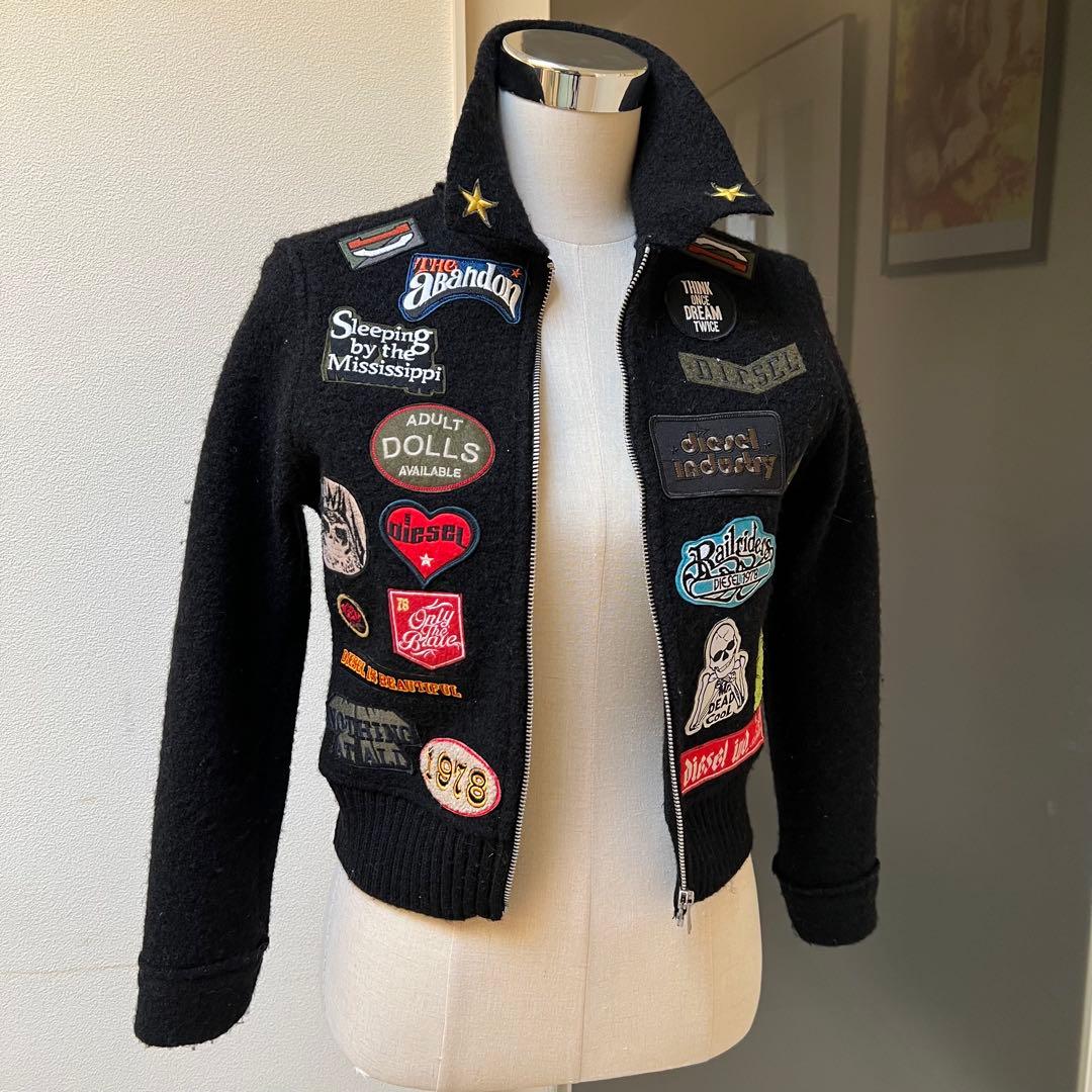 クリスマスSALE】DIESELジャンバージャケット　ワッペン　ロゴ