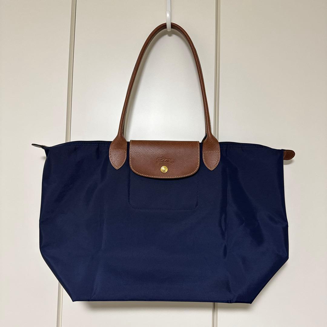 プリアージュ　 L ショルダーバッグ　ネイビー