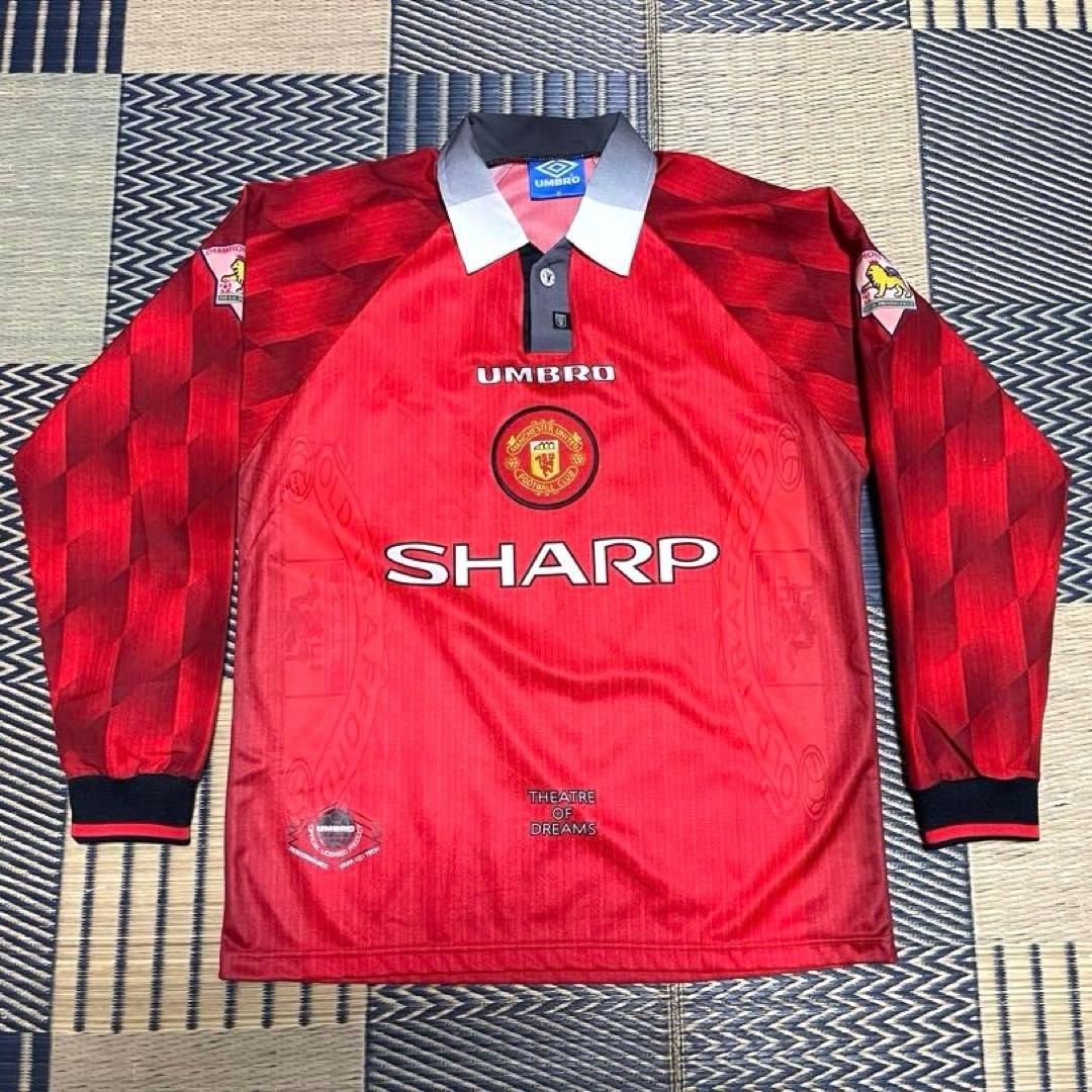 97-98 マンチェスターユナイテッド 長袖ユニフォーム M ベッカム