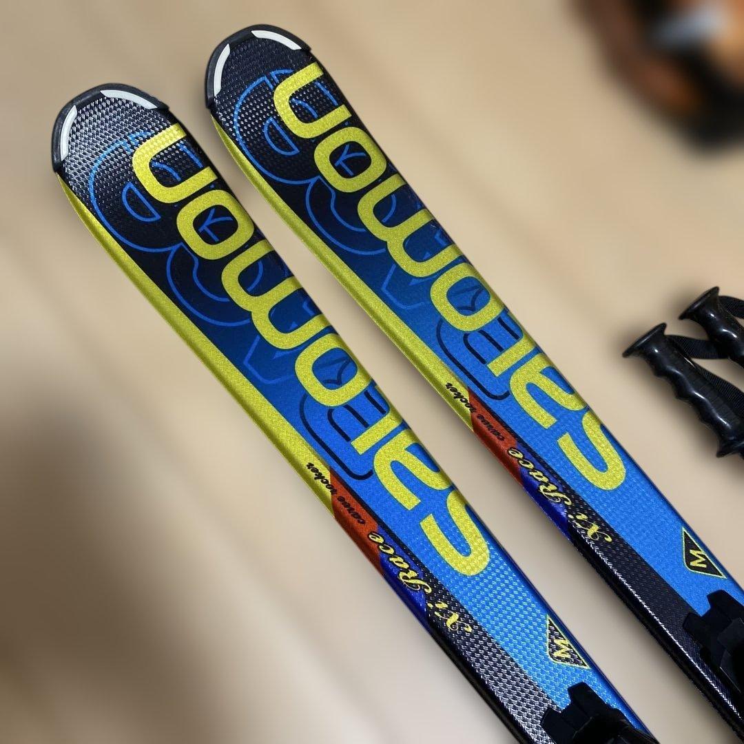 サロモン　ジュニア　スキー板130㎝　3点セット