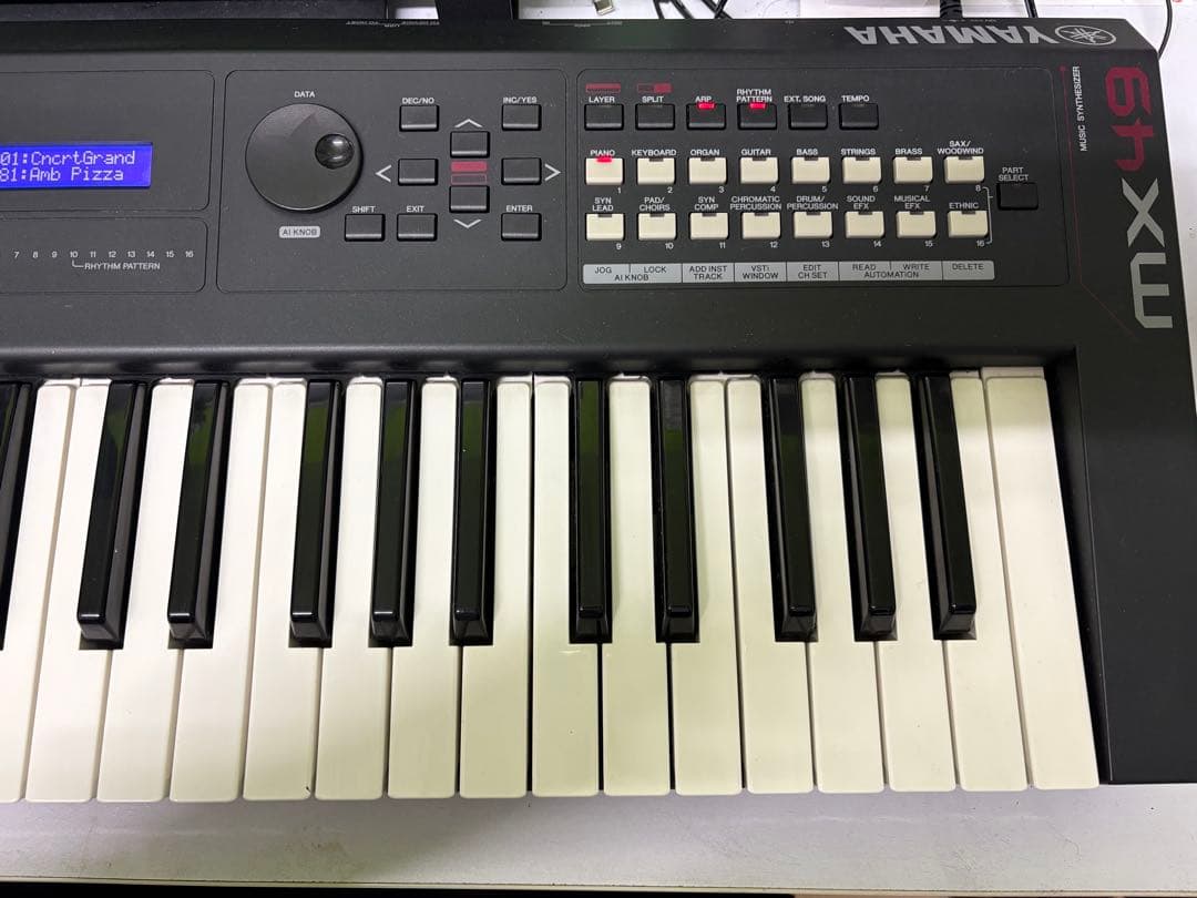 Yamaha MX49 シンセサイザー 純正アダプター＆専用キャリーケース付き