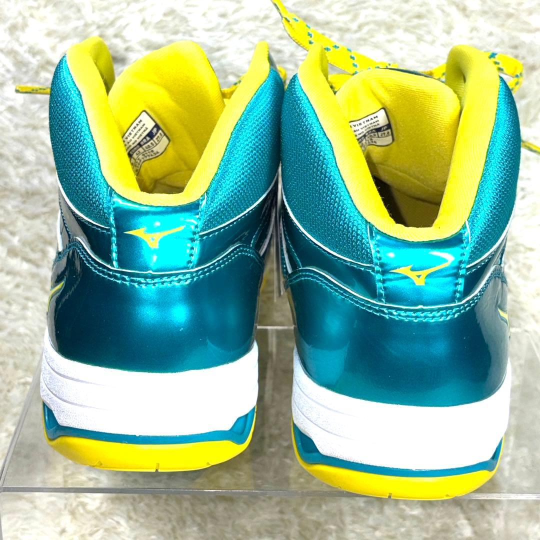 Mizuno Wave DIVERSE DEj青/黄 ハイカット 27cm