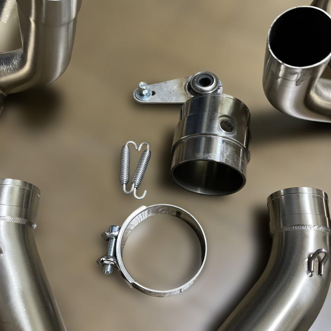  RnineT ユニットガレージ　ステンレスエキゾーストパイプ