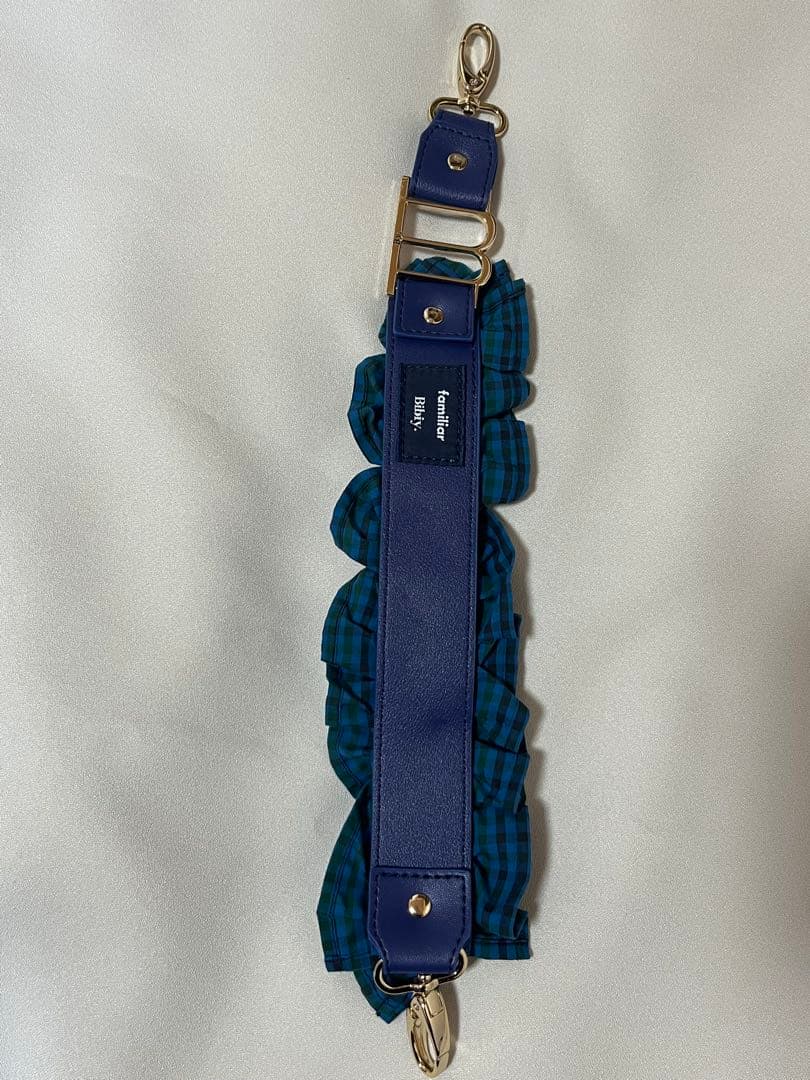 ファミリア×Bibiy. ハンドストラップ　青