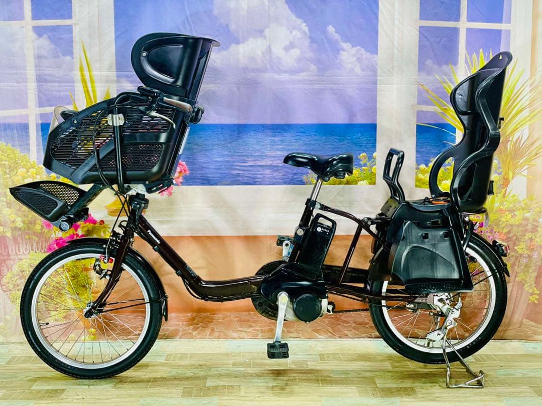 パナソニックギュット⭐️12AH！子供乗せ電動アシスト自転車Y3164