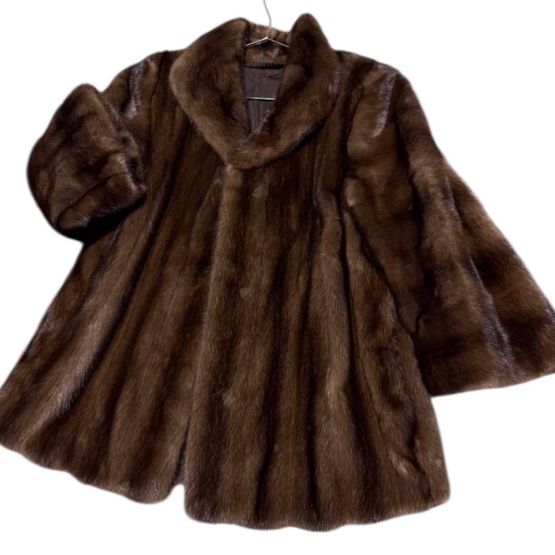 SAGAMINK サガミンク 近代デザイン デミバフミンク ファーコート