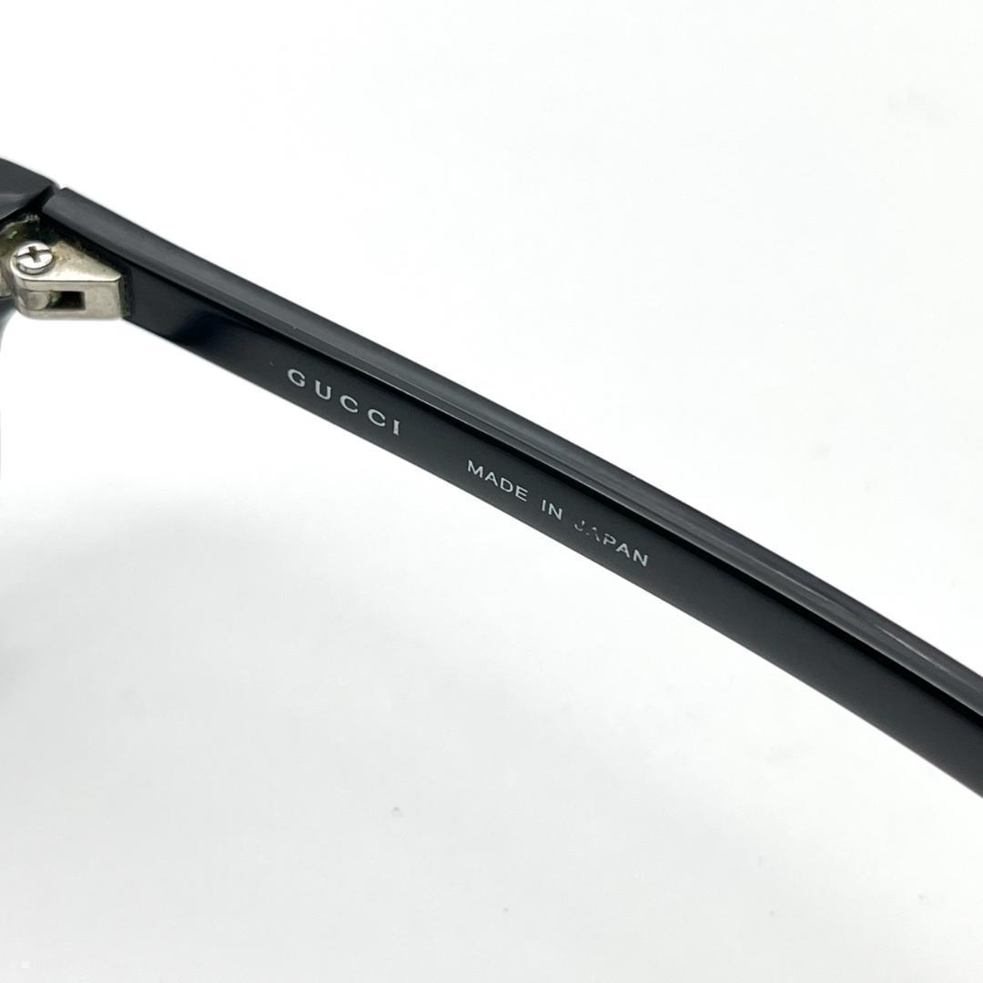美品 GUCCI メガネ 黒 シェリーライン Gロゴ GG9091J ケース付き