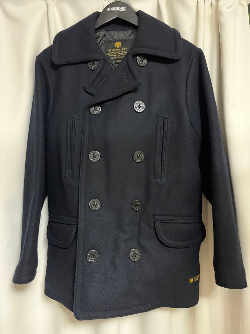 NEIGHBORHOOD ピーコート S 黒