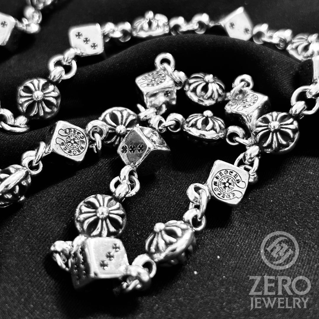 【⭐️週末価格✳︎即日発送✳︎925】66cmクロスボール＆ダイス ウォレット