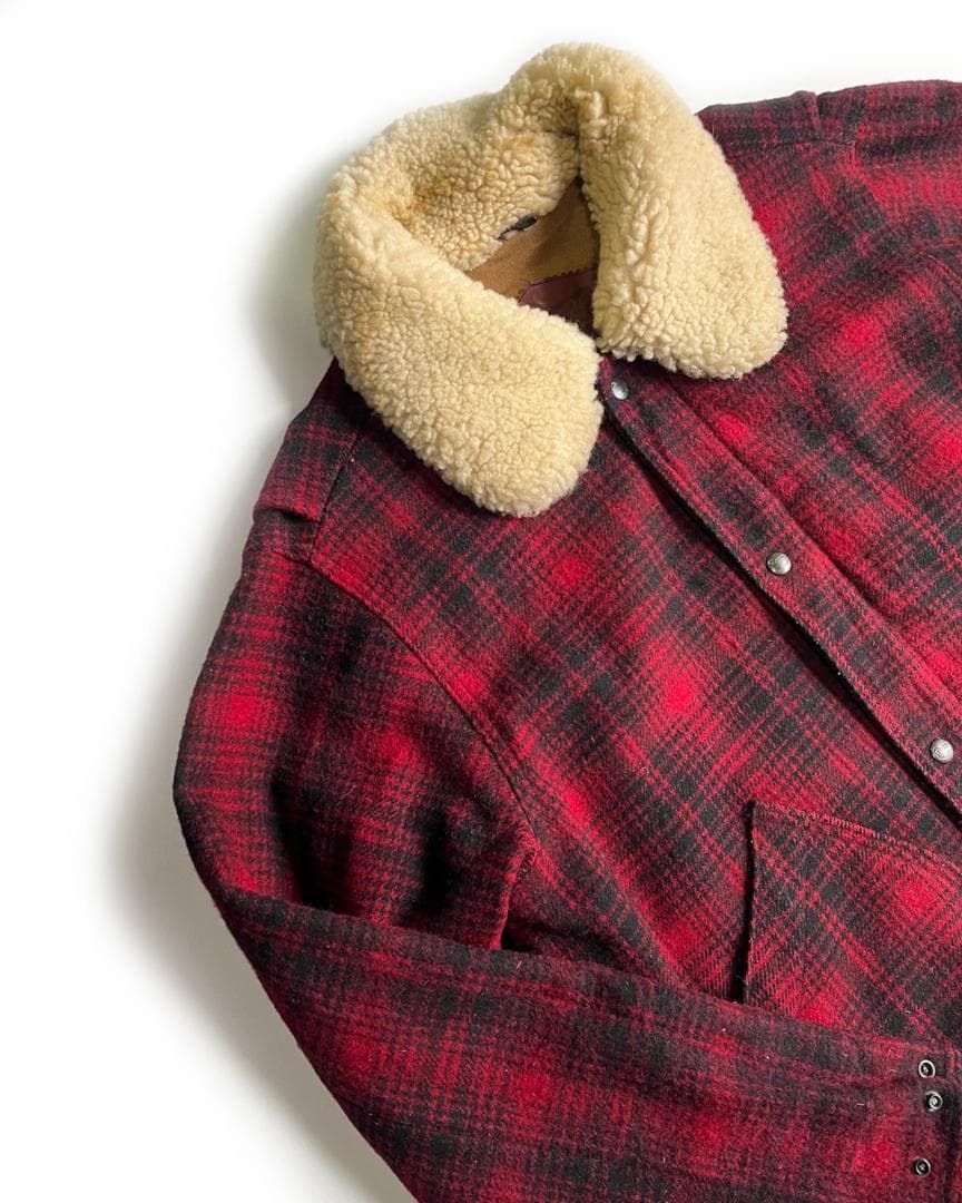 3*o様 90's USA WOOL RICH チェック ウール ジャケット