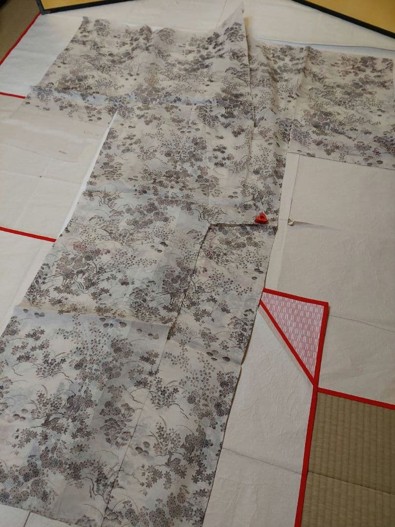 訪問着84正絹　仮絵羽 夏物