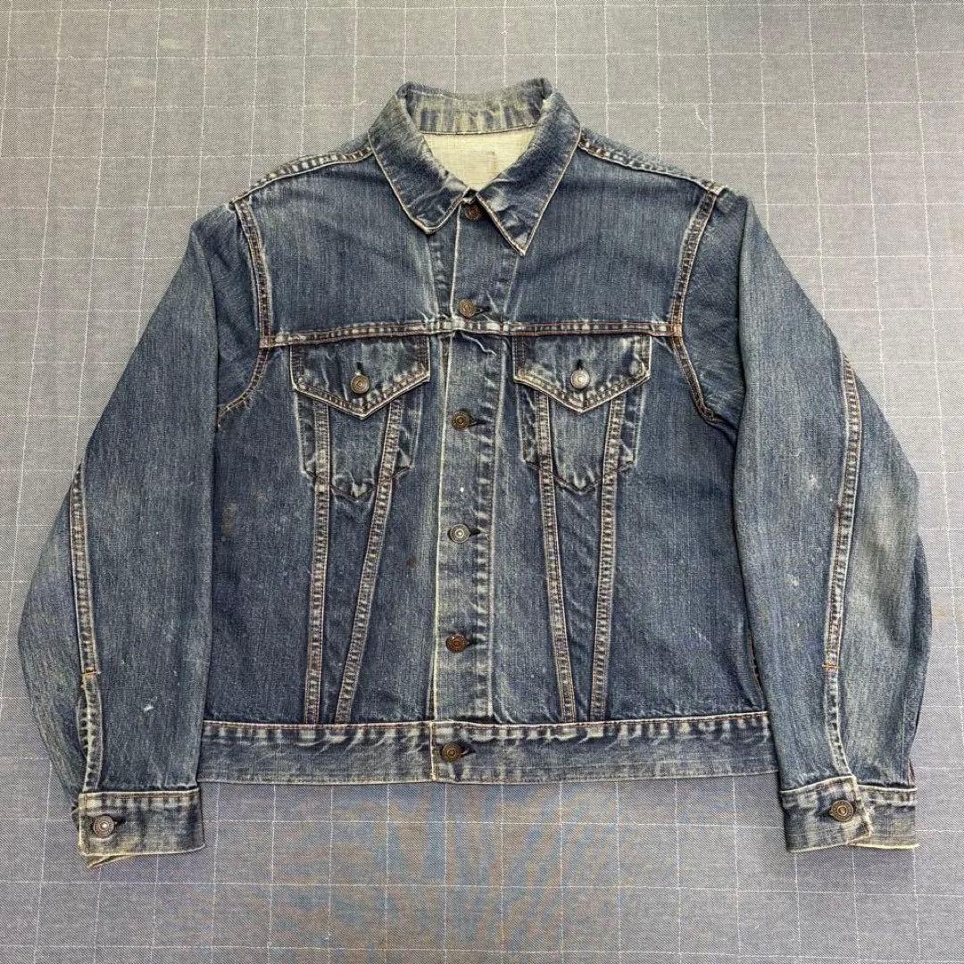 濃紺 60s Levi’s 70505 4th ボタン裏524 BigE