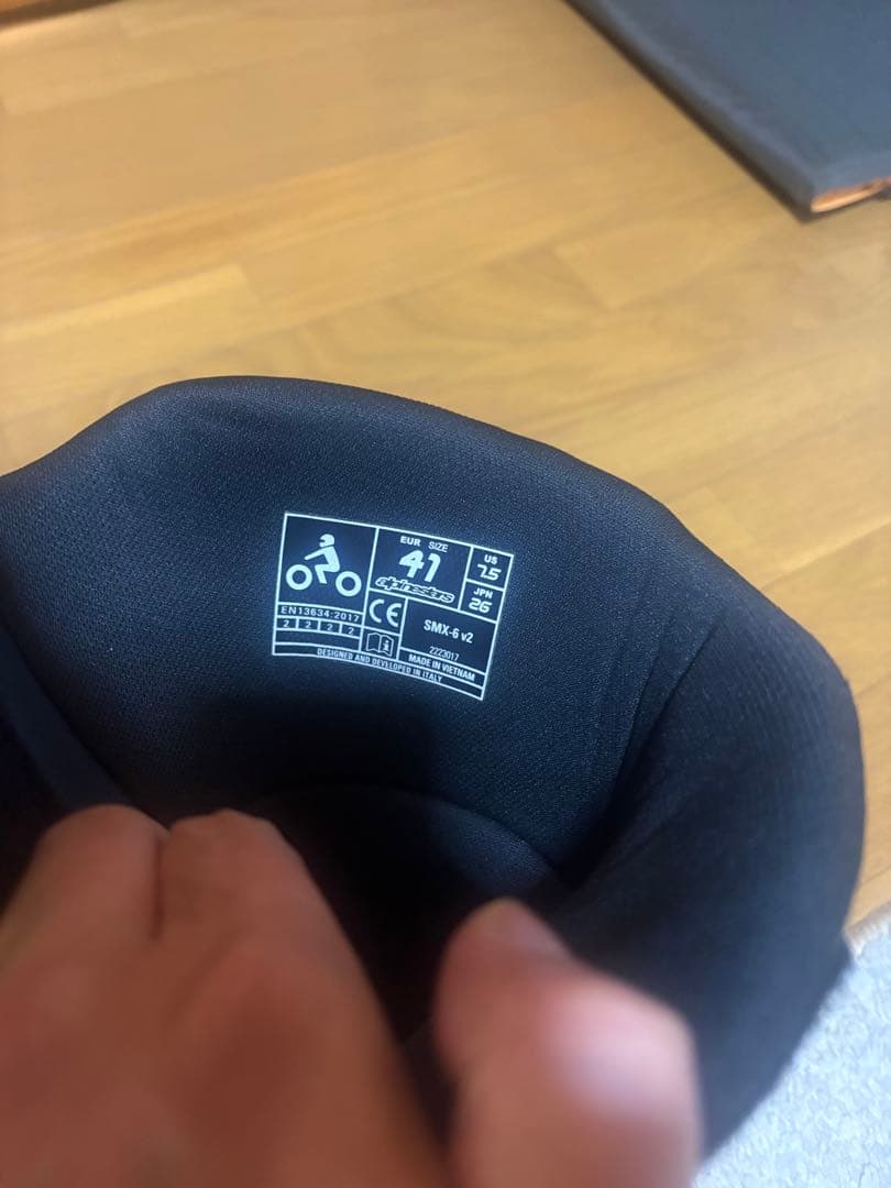 Alpinestars バイクブーツ ブラック/レッド　SMX-V2 26cm