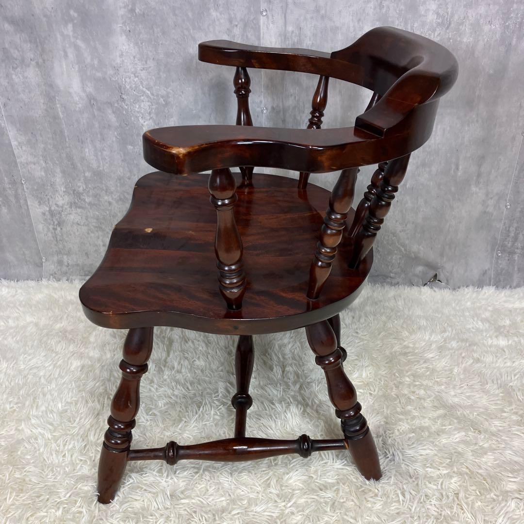 九州民芸家具 ミズメザクラ無垢 ウィンザーチェア 肘付き キャプテンチェア