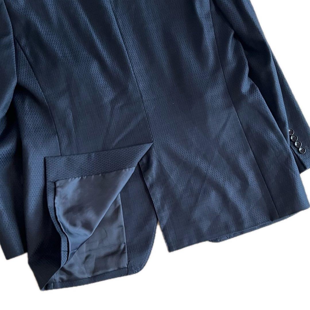 ✨現行✨美品✨ダーバン×REDA シャイニングヘリンボーン スーツ AB5 濃紺