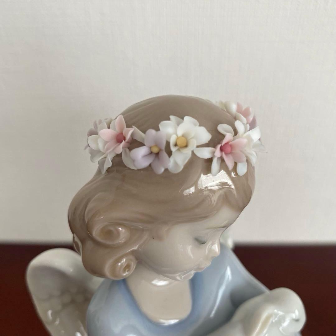 LLADRO リヤドロ 『 天使の宝もの 』うさぎを抱いた天使 うさぎ 天使