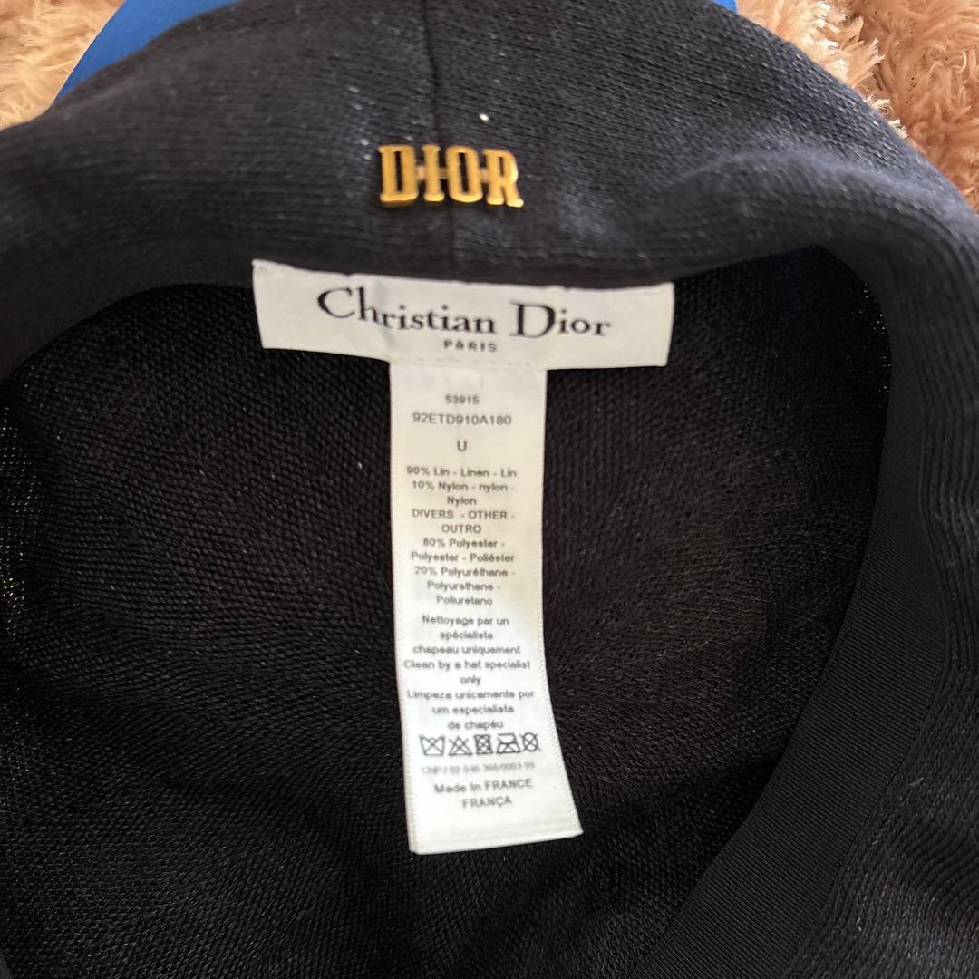 正規品　C.ディオール　ベレー帽　リネン　春夏