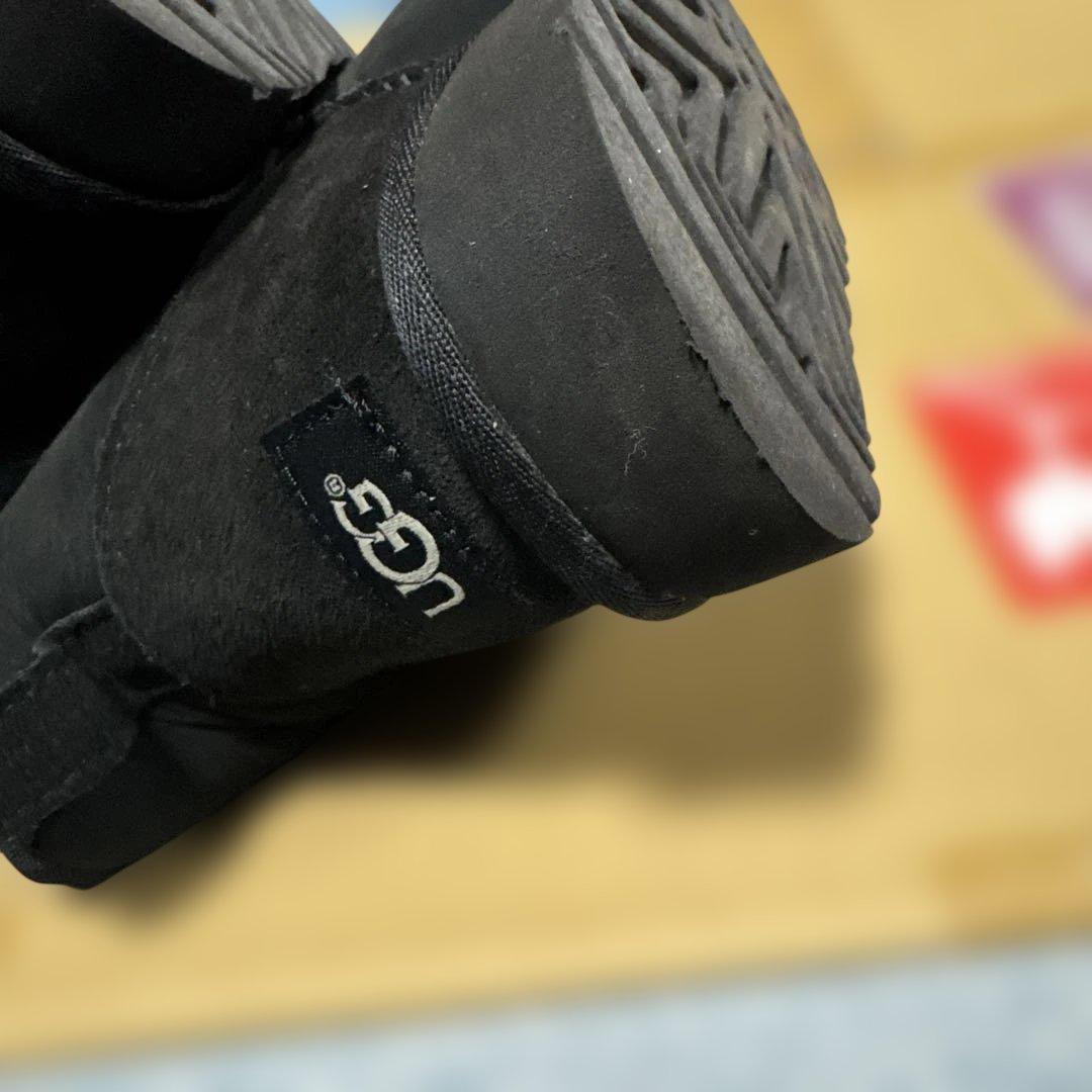 UGG ブラック ムートンブーツ　26 美品